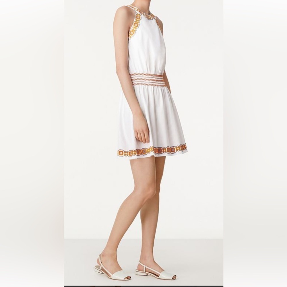 Tory Burch Ivory Garment with Tangerine Detailing Size S/P